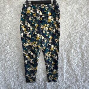 T by Talbots Floral Print Leggings Yoga Activewear Pants Women's Size Medium‎ M